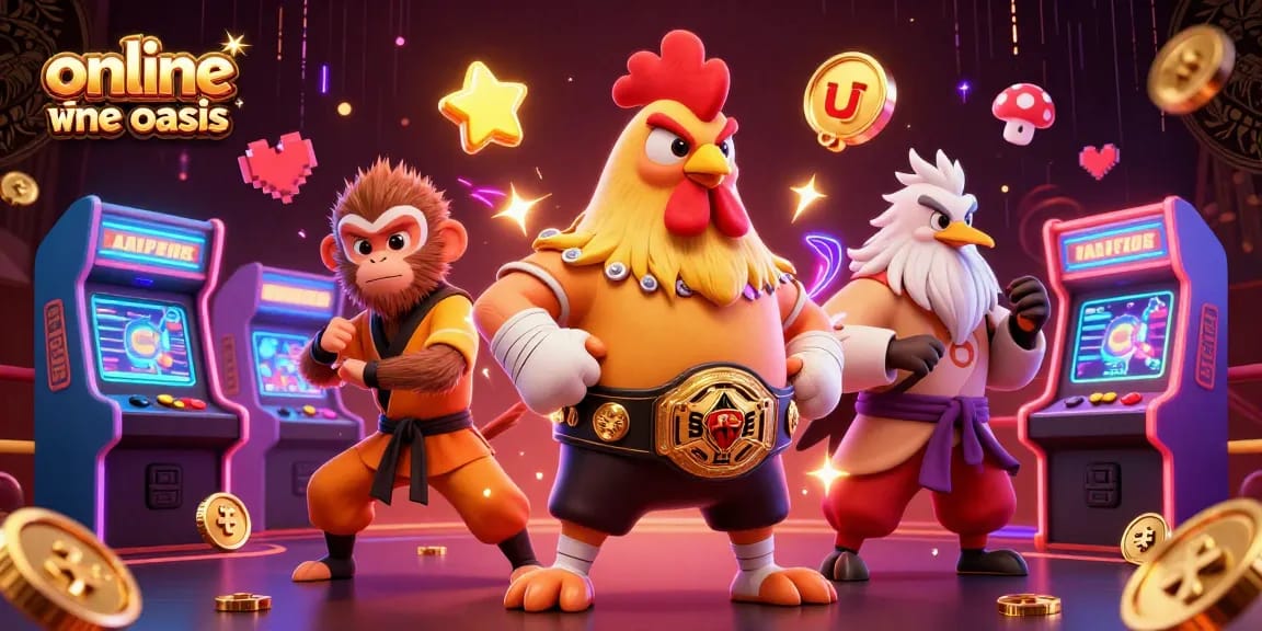 Engage in thrilling gameplay at online casino ohne oasis, featuring iconic characters in a vibrant scene
