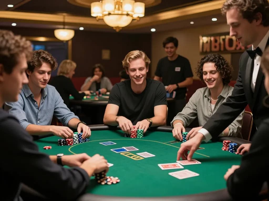 Players enjoying an engaging poker game at HITCLUB, showcasing competitive strategy and camaraderie.