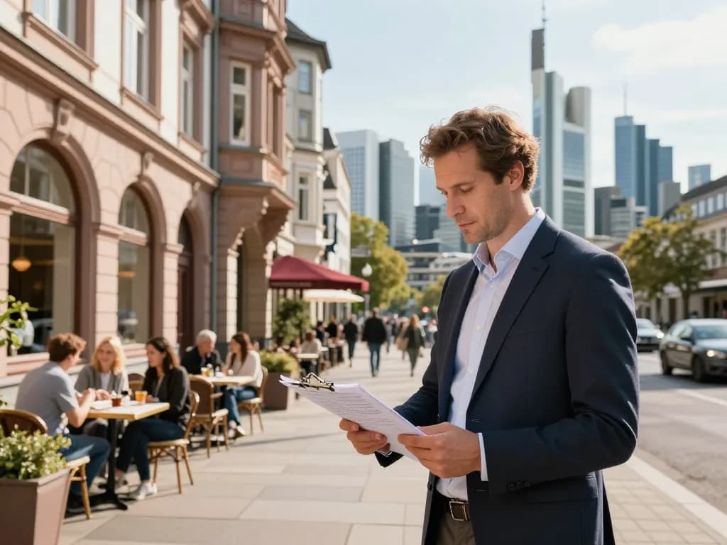Engagierter Immobilienmakler in Frankfurt Dornbusch präsentiert Immobilien und betont die Expertise als Immobilienmakler Frankfurt Dornbusch sowie den urbanen Lebensstil.