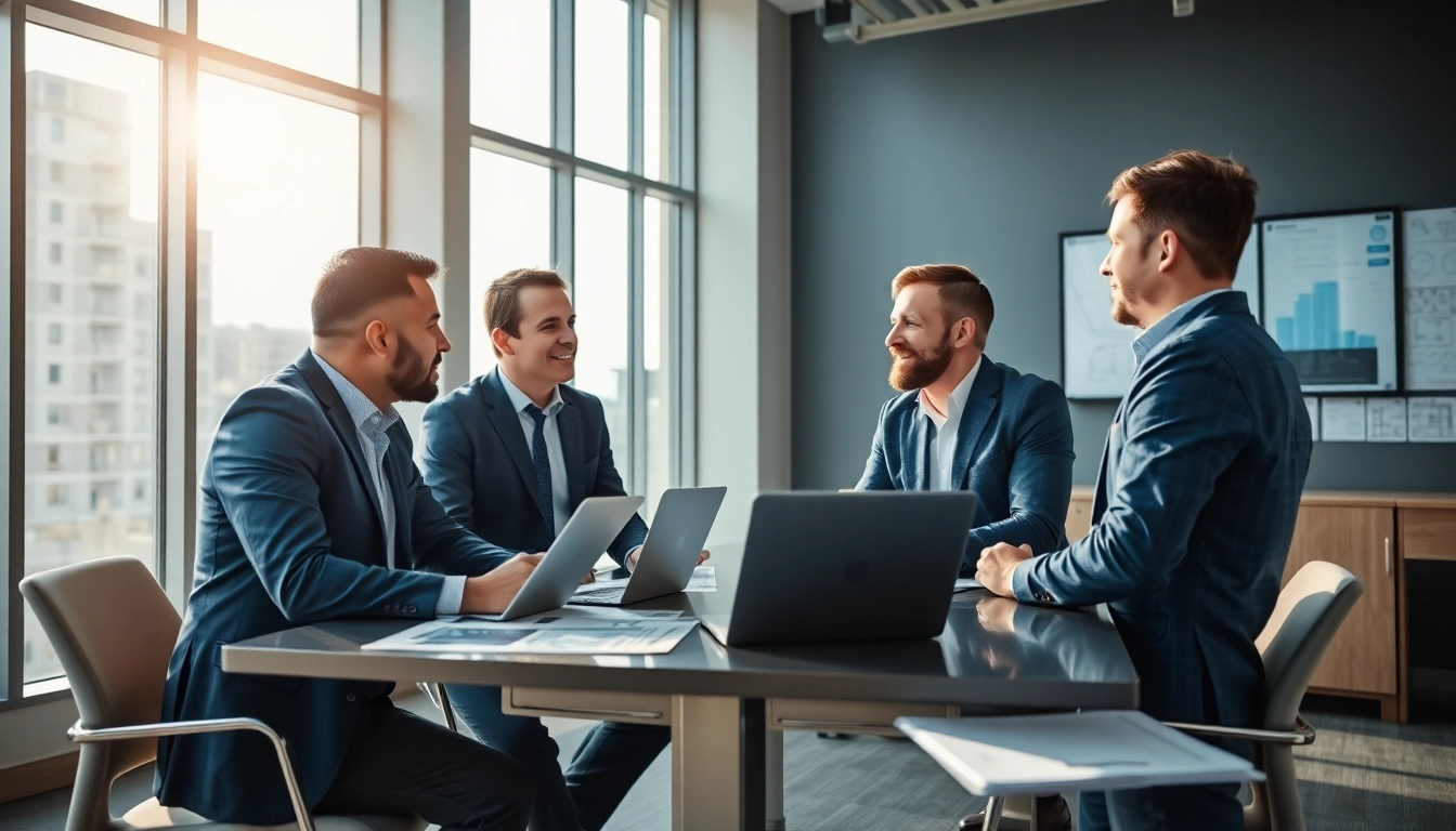 Headhunter Ingenieure talks strategy with candidates in a dynamic office setting.