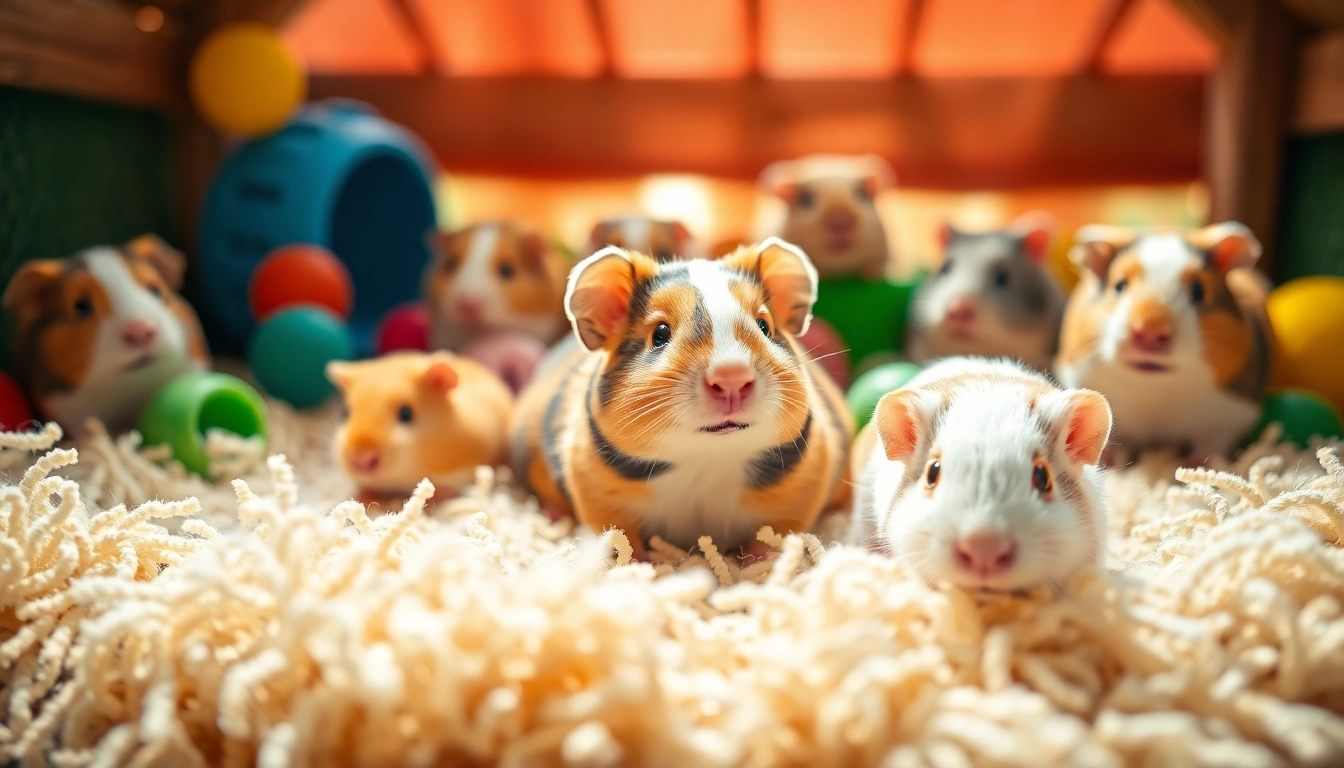 Nagermatte für Nägeltiere im gemütlichen Nest, umgeben von fröhlichen kleinen Tieren.