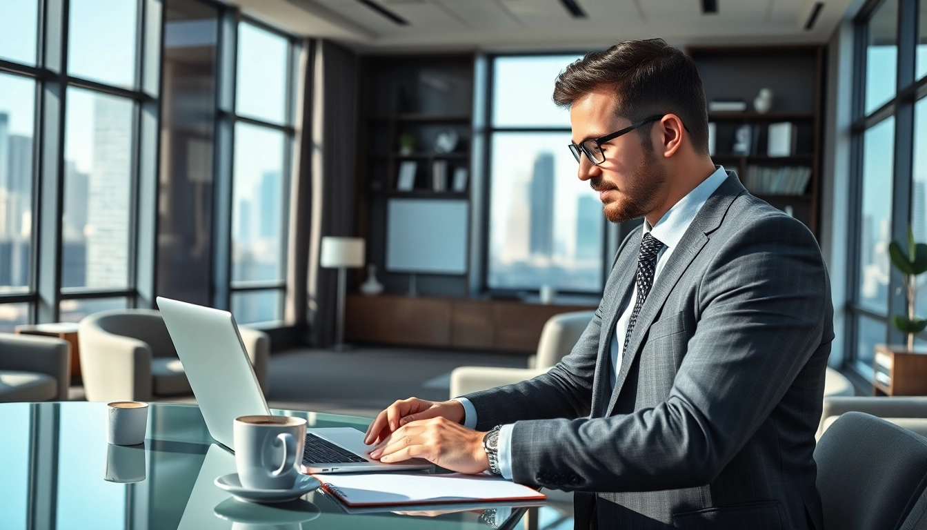 Professioneller Headhunter Schweiz berät einen Klienten in modernem Büro.