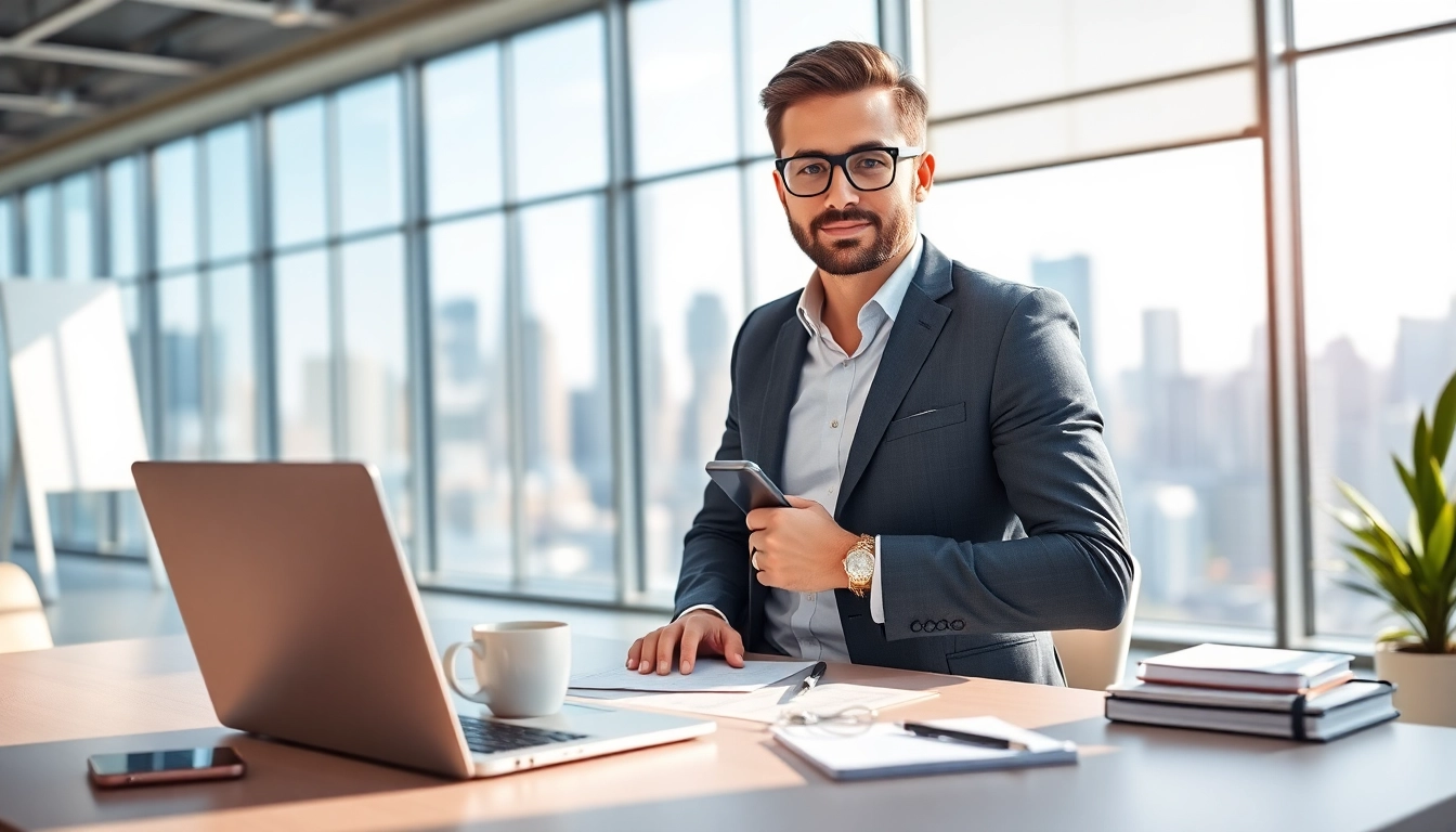 Headhunter Schweiz in einem modernen Büro, ausgestattet für professionelle Beratung.